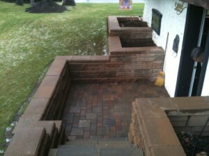 Paver and Wall Entryway